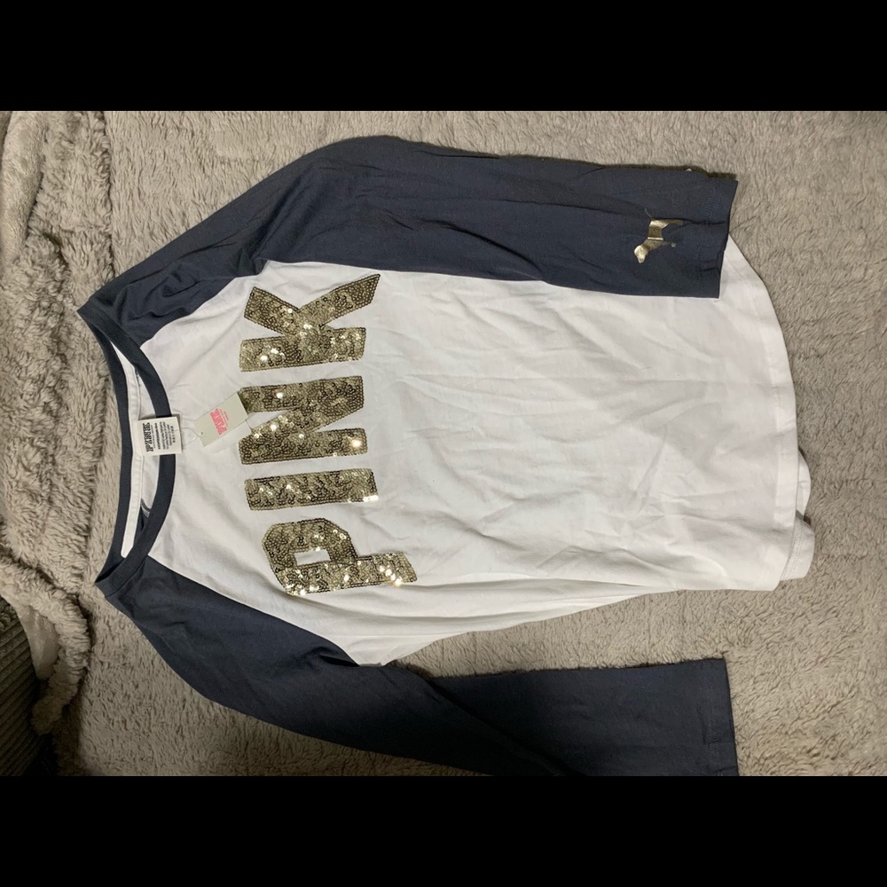 VS pink baseball tee